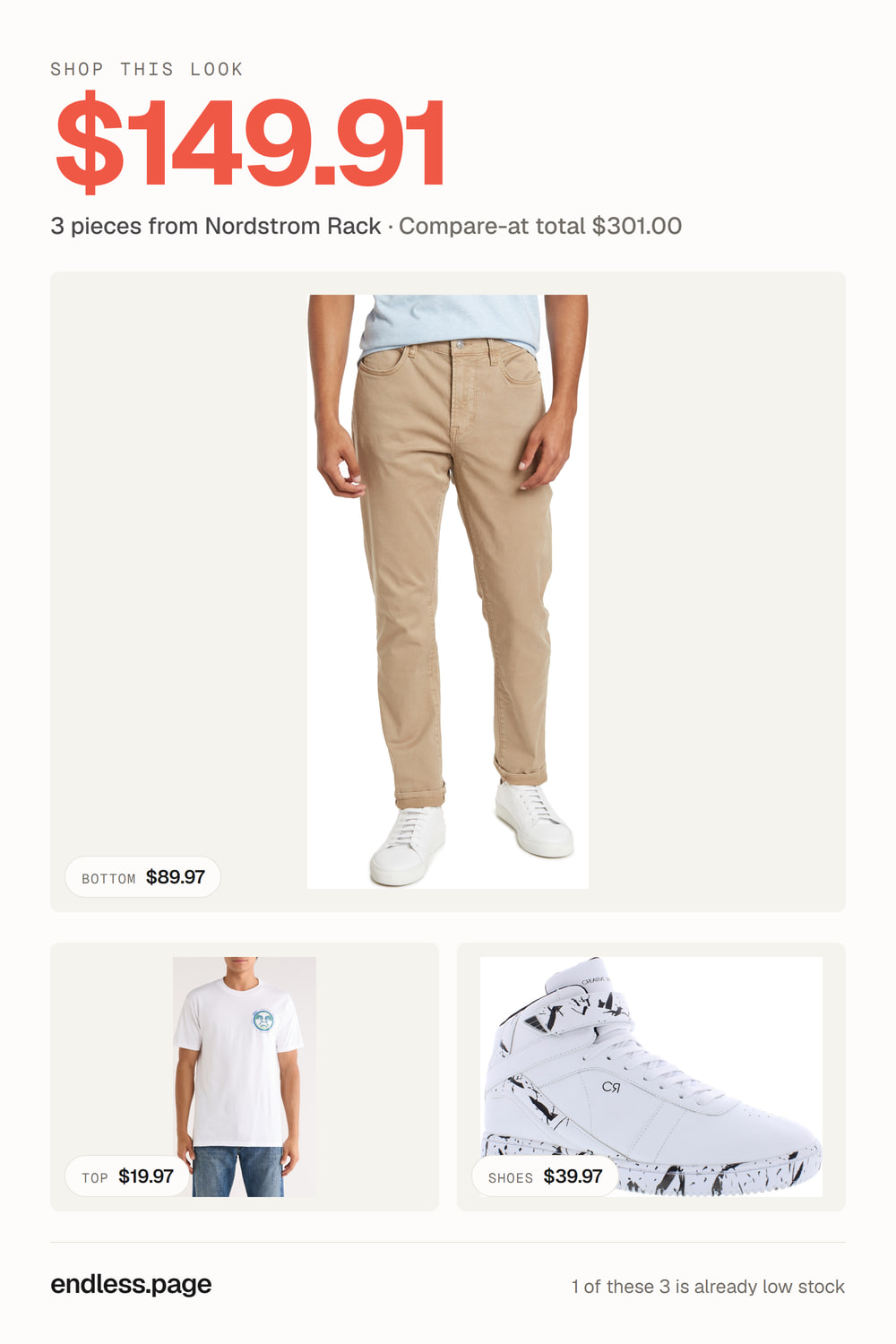 Fall outfit ideas for men under $150 · yellow look, 3 pieces on sale at Nordstrom Rack
